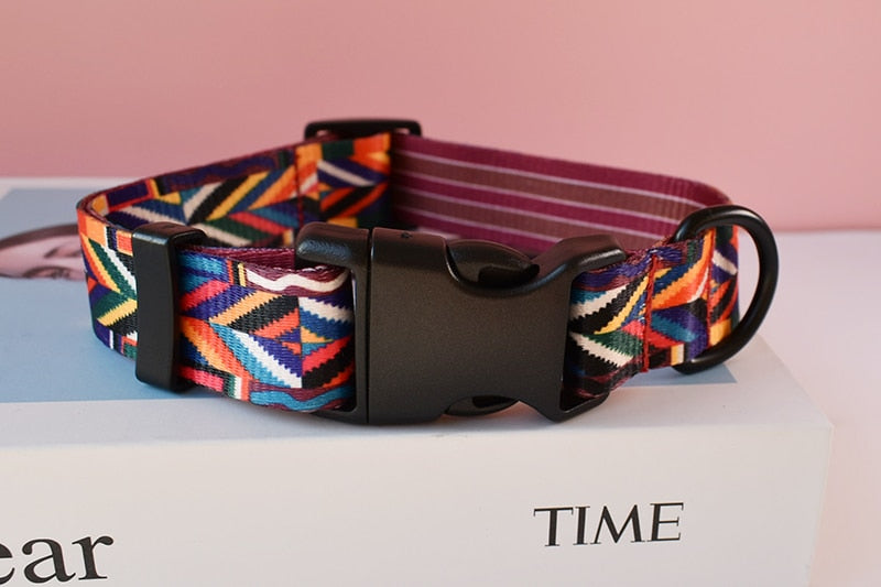 National Style Nylon Collar Leash Set