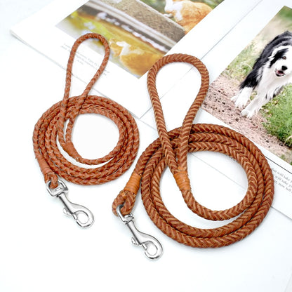 Genuine Leather Soft Leash