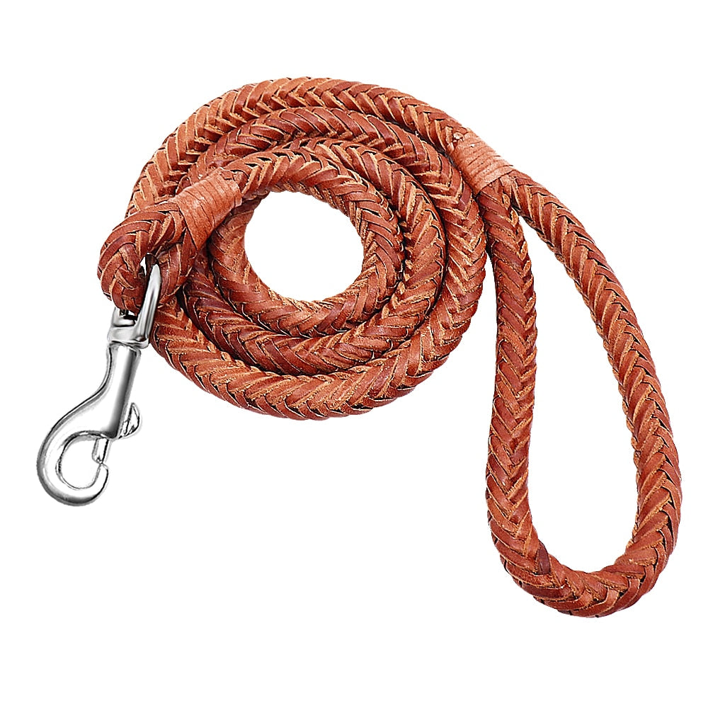 Genuine Leather Soft Leash