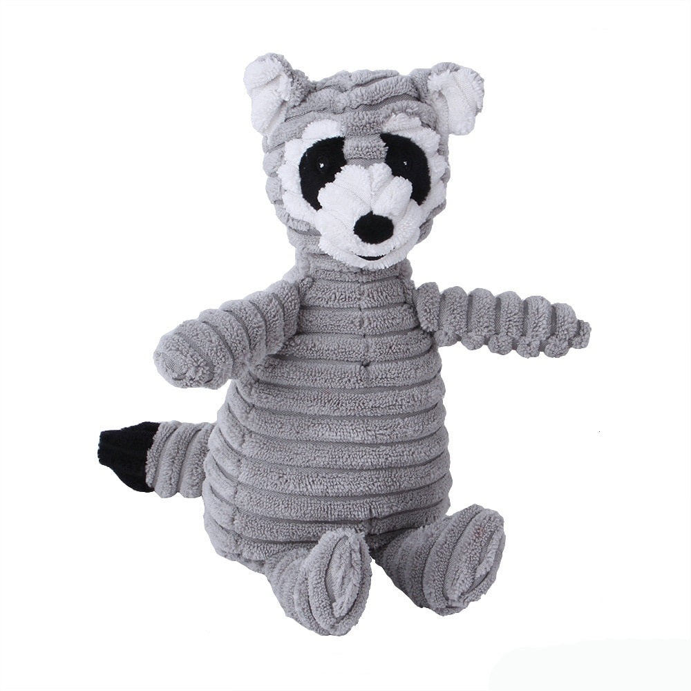 Playful Animal Plush Dog Toy