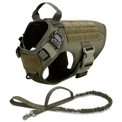 Military Tactical Dog Harness Set