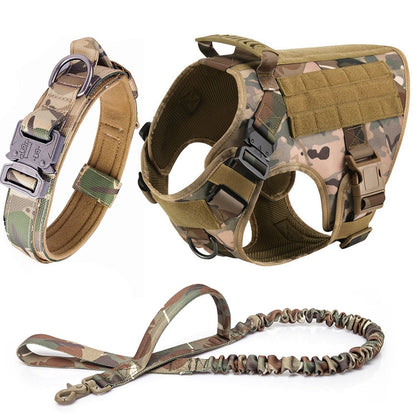 Military Tactical Dog Harness Set