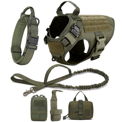 Military Tactical Dog Harness Set