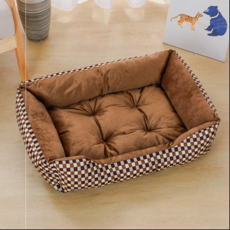 Plush Square Pet Bed