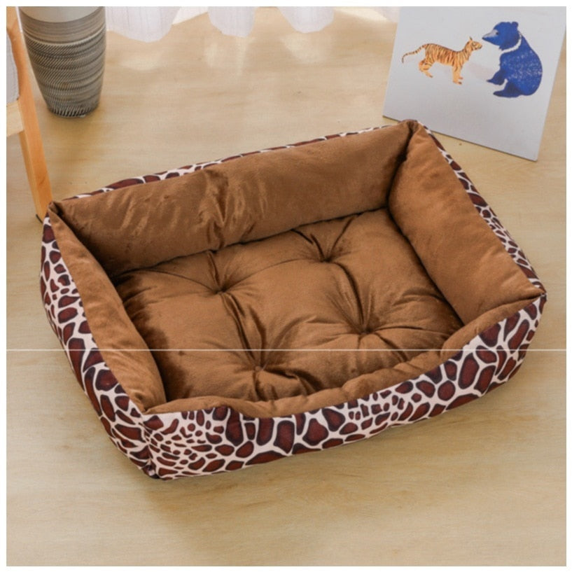 Plush Square Pet Bed