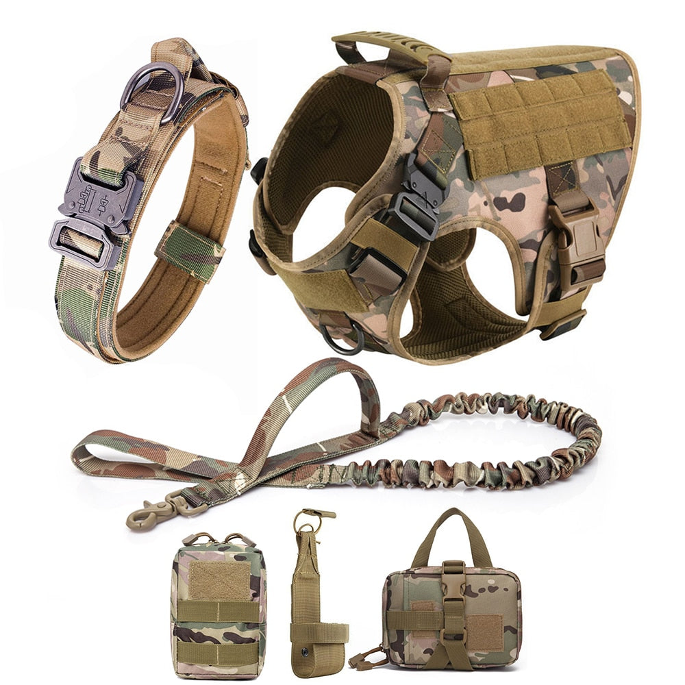 Military Tactical Dog Harness Set