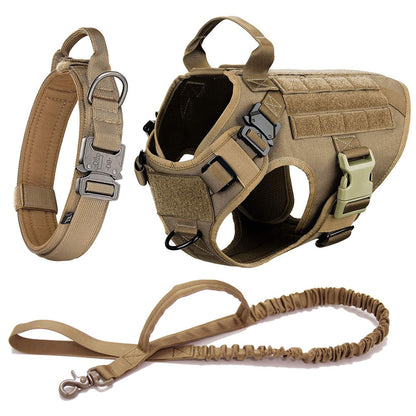 Military Tactical Dog Harness Set