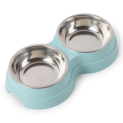 Double Stainless Steel Pet Feeding Bowls