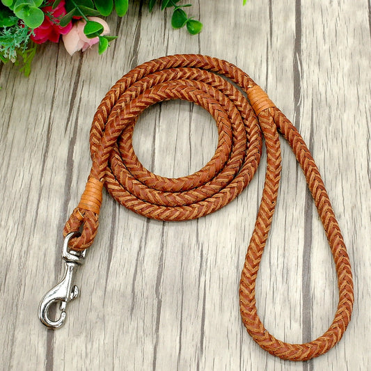 Genuine Leather Soft Leash