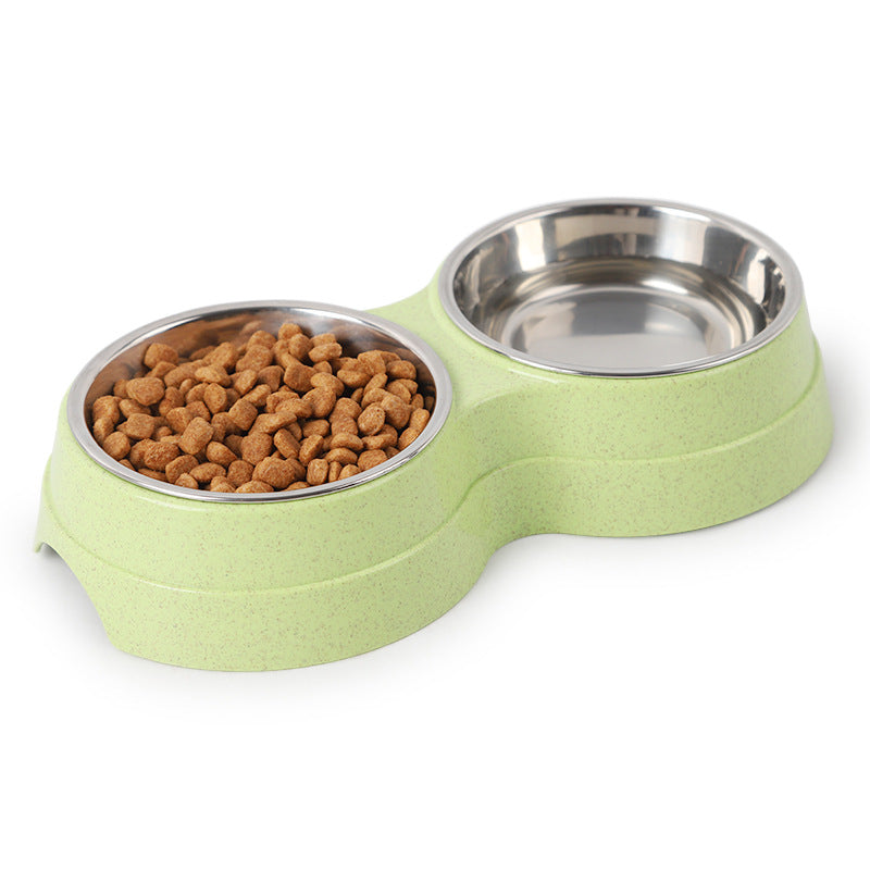 Double Stainless Steel Pet Feeding Bowls