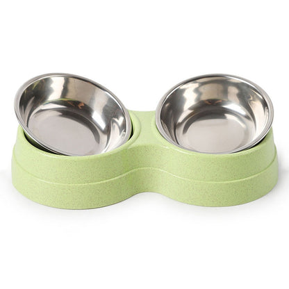 Double Stainless Steel Pet Feeding Bowls