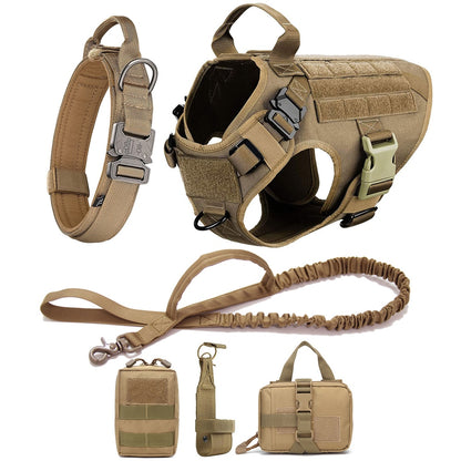 Military Tactical Dog Harness Set